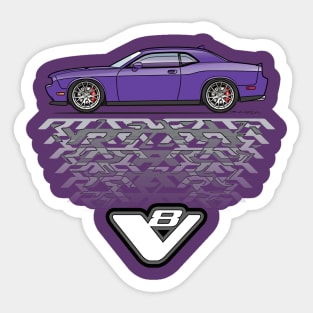 Plum Crazy v8 Sticker